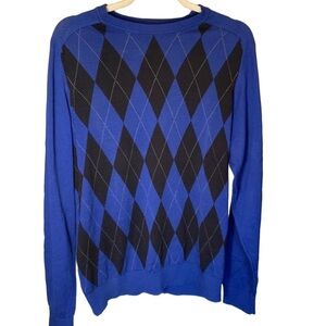 Cutter & Buck retro style argyle sweater size M new with tags